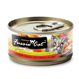 Fussie Cat Premium Tuna with Chicken Liver 80g