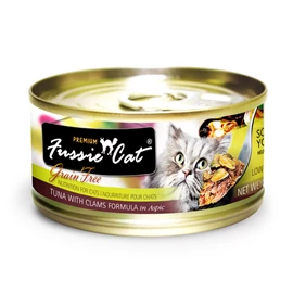 Fussie Cat Premium Tuna with Clams 80g
