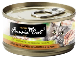 Fussie Cat Premium Tuna with Smoked Tuna 80g