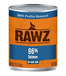 RAWZ 96% Meat Canned Dog Food - 96% Salmon Pate 354g
