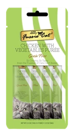 Fussie Cat Chicken with Vegatable Purée 2oz x 4