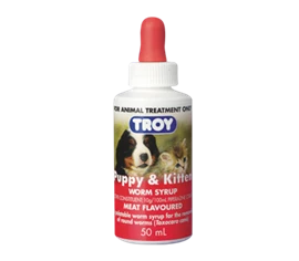 TROY Puppy and Kitten Worm Syrup 50ml