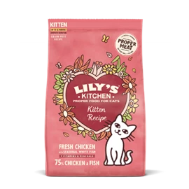 LILY'S KITCHEN 天然貓用主食乾糧 - 無穀物鮮雞~幼貓專用餐 800g