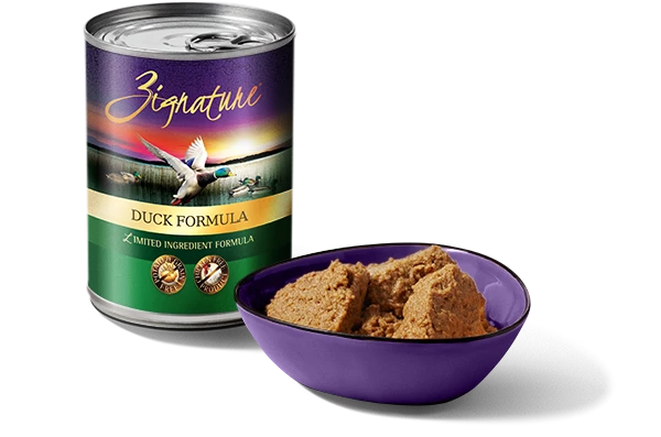 Zignature duck dog food ingredients 2025