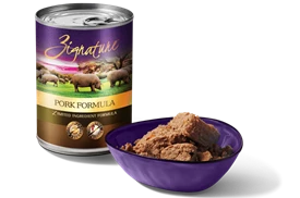 Zignature 超越豚肉配方狗罐頭 13安士