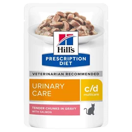 HILL'S Prescription Diet Feline c/d Salmon Pouch 85g (Per pouch)
