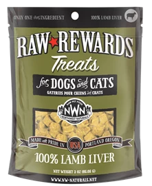 NORTHWEST NATURALS Freeze Dried Treats for Dogs and Cats - Lamb Liver 3oz