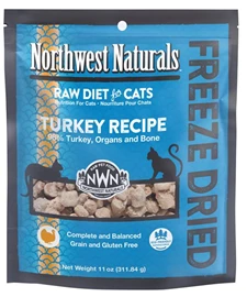NORTHWEST NATURALS Freeze Dried Diets for Cats - Turkey 11oz