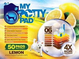 MY POTTY PAD Pet Sheets - Lemon 45 x 60 cm 50 pcs