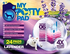 MY POTTY PAD Pet Sheets - Lavender 60 x 90 cm 24 pcs