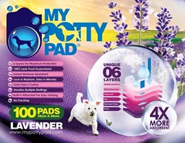 MY POTTY PAD 殿堂吸寵物尿墊 (薰衣草味) 33 x 45 cm 100片裝