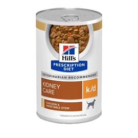 希爾思處方食品犬用 k/d 雞肉及蔬菜燉肉 罐頭 12.5安士