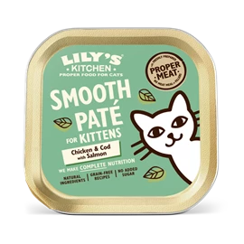 LILY'S KITCHEN WET FOOD FOR CATS - Chicken & Cod Paté for Kittens 85g