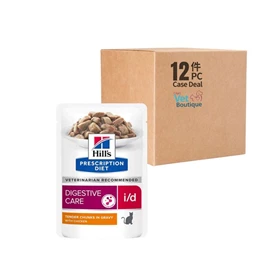 HILL'S Prescription Diet Feline i/d Chicken Pouch 85g (1x12)