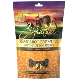 ZIGNATURE Soft Moist Treats for Dogs - Kangaroo Formula 4OZ