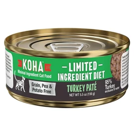 KOHA Canned Food - Limited ingredient diet turkey pate for Cats 3oz