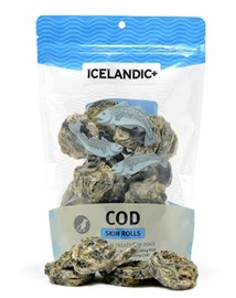 ICELANDIC FISH TREAT COD SKIN ROLLS 3.52 oz