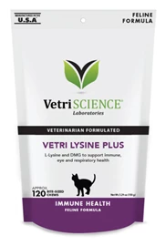 VETRISCIENCE Lysine Plus Cat 120 Bited-sized Chews