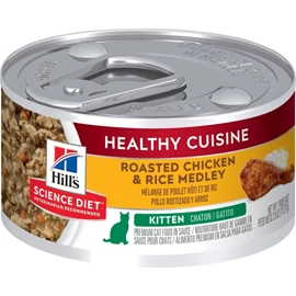 HILL'S Science Diet Kitten Healthy Cuisine Roasted Chicken & Rice Medley Stew 2.8oz