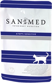 SANIMED Curative Cat Food Atopy/Sensitive Pouch - Hydrolysed Fish Flavor 100g