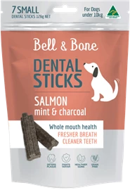 BELL & BONE 狗隻潔齒棒 - 三文魚、薄荷和炭