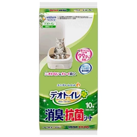 Unicharm Deo-Toilet Deodorizing/disinfecting sheets - 10 sheets
