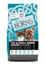 BURNS TOY & SMALL BREED - CHICKEN & BROWN RICE 2KG