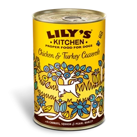LILY'S KITCHEN WET FOOD FOR DOGS - Chicken & Turkey Casserole 400g