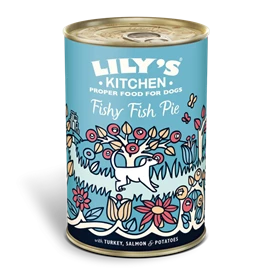 LILY'S KITCHEN WET FOOD FOR DOGS - Fishy Fish Pie with Peas 400g