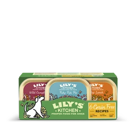 LILY'S KITCHEN WET FOOD FOR DOGS - Grain Free Recipe Multipack 150g x 6