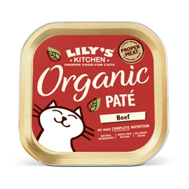 LILY'S KITCHEN ORGANIC WET FOOD FOR CATS - Organic Beef Paté 85g