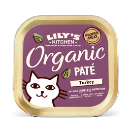 LILY'S KITCHEN ORGANIC WET FOOD FOR CATS - Organic Turkey Paté 85g