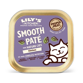 LILY'S KITCHEN WET FOOD FOR CATS - Chicken Paté for Mature Cats 85g