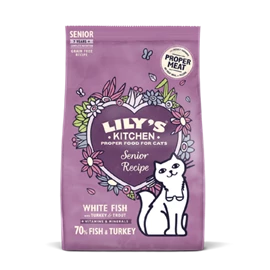 LILY'S KITCHEN DRY FOOD FOR CATS - Fish & Turkey Senior Dry Food 800g