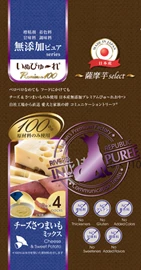 RIVERD REPUBLIC INU PUREE All Natural Premium100 Sweet Potato Select Cheese  & Sweet Potato 10g x 4
