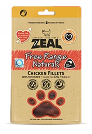 ZEAL 100% Natural Functional Treats - Chicken Fillets 125g