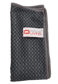 PRIME-LIVING 16" x 16" Checkered Microfiber Towel