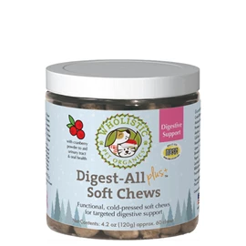 WHOLISTIC PET ORGANICS Digest-All Plus™ Soft Chews +Cranberry 60 chews