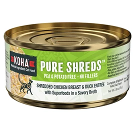 KOHA Canned Food - Pure Shreds Shredded Chicken & Duck Breast Entrée for Cats 79g