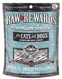 NORTHWEST NATURALS Freeze Dried Treats for Dogs and Cats -Minnows 1oz