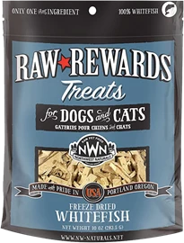 NORTHWEST NATURALS Freeze Dried Treats for Dogs and Cats - Whitefish 2.5oz