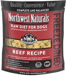 NORTHWEST NATURALS Freeze Dried Diets for Dogs - Beef 12oz