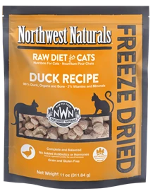 NORTHWEST NATURALS Freeze Dried Diets for Cats -  Duck 11oz