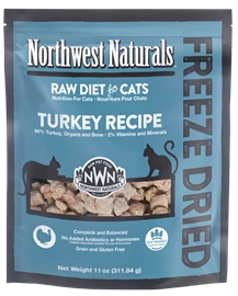 NORTHWEST NATURALS Freeze Dried Diets for Cats - Turkey 11oz