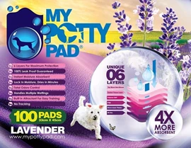 MY POTTY PAD Pet Sheets - Lavender 33 x 45 cm 100 pcs