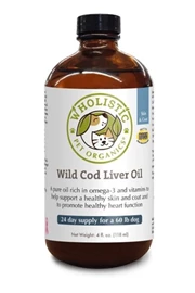 WHOLISTIC PET ORGANICS Wild Cod Liver Oil 8 oz