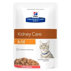 HILL'S Prescription Diet Feline k/d Salmon Pouch 85g (Per pouch)