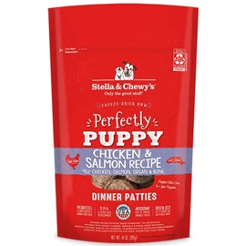 STELLA & CHEWY'S Freeze-Dried Raw Dinner Perfectly Puppy Chicken & Salmon Dogs 5.5oz