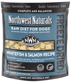 NORTHWEST NATURALS Freeze Dried Diet for Dogs - Whitefish + Salmon