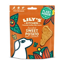 LILY'S KITCHEN TREATS FOR DOGS - Sweet Potato Jerky with Jackfruit 70g